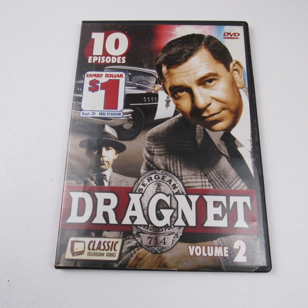 Dragnet Volume 2 Classic Television Series 10 Episodes‎ DVD